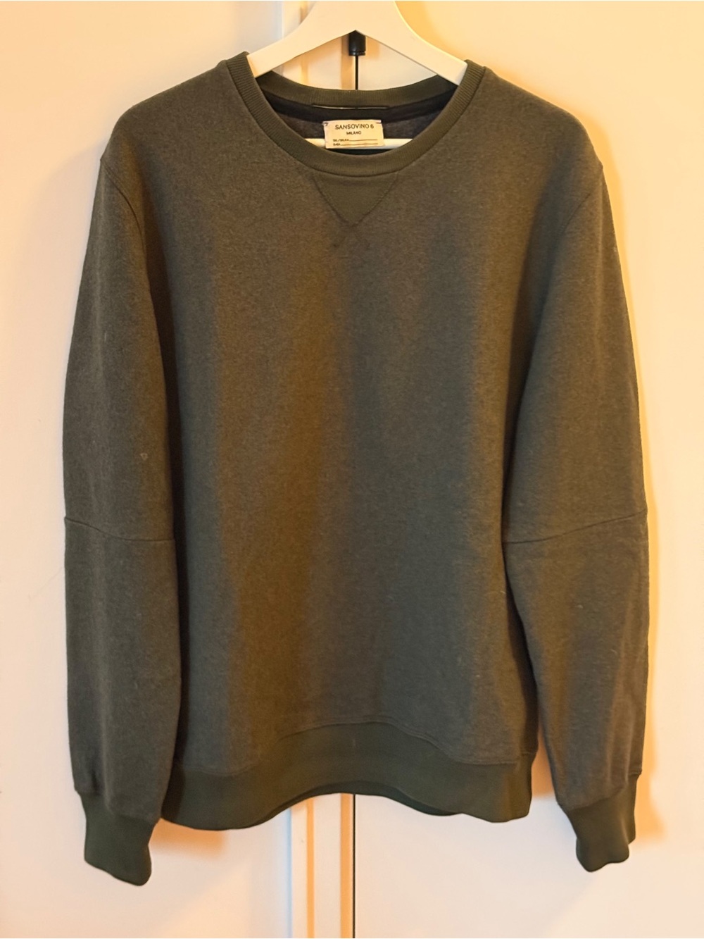 Boutique Luxury Brand Sansovino 6 Green Crewneck Sweater